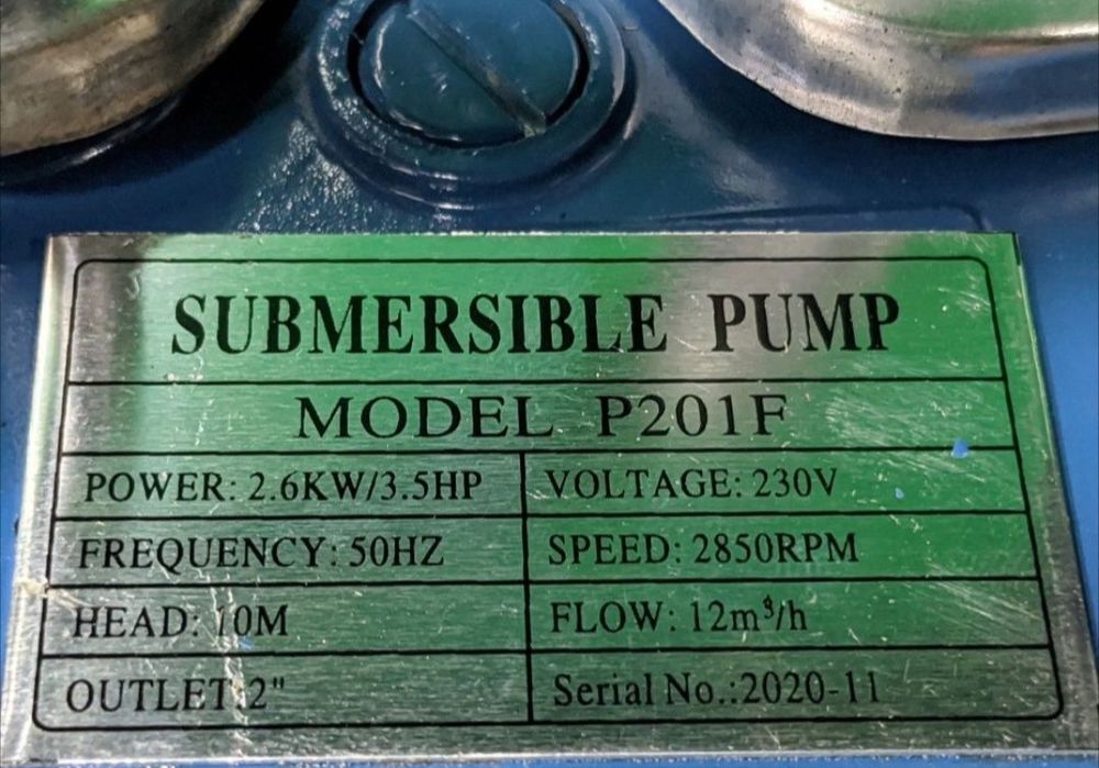 Насос с ножом, фекальный. Для канализации и выгребных ям. Новый