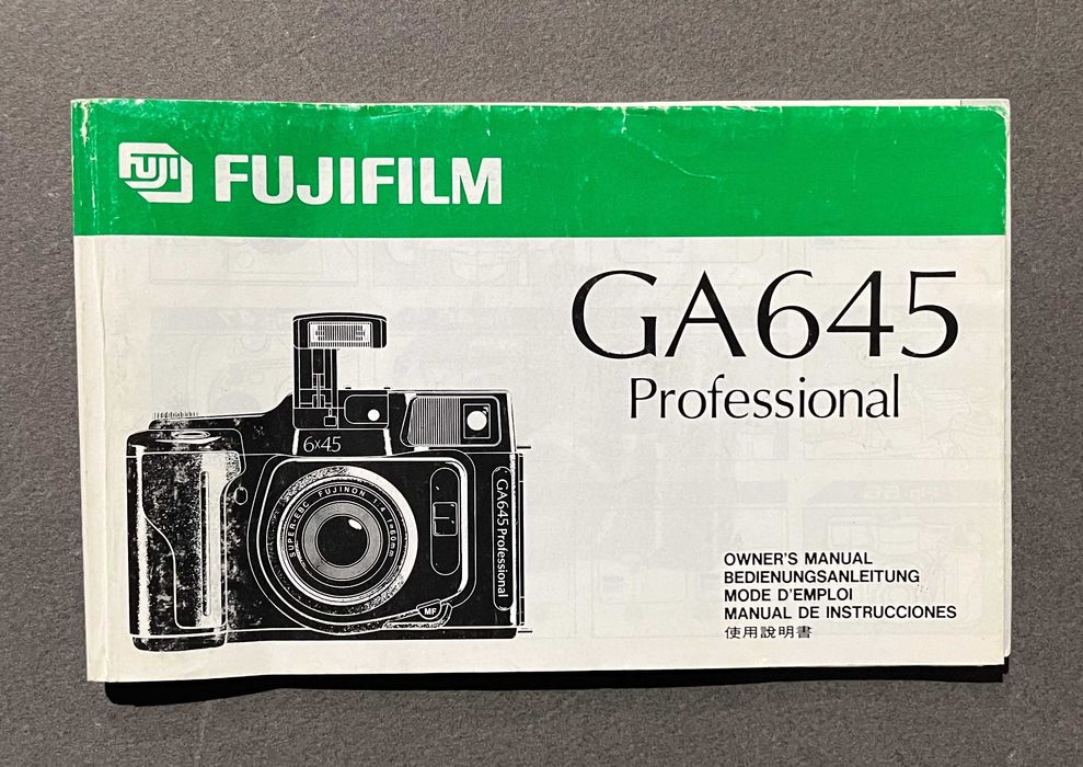 Manual Fujifilm GA645 Professional
