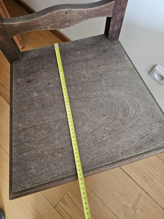 Mesa sala jantar castanha  extensivel com 6 cadeiras