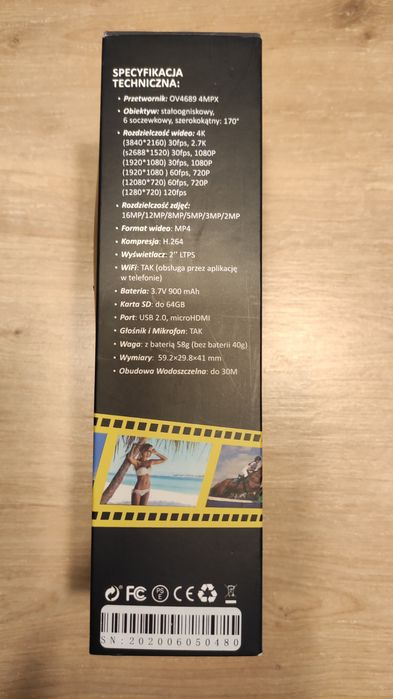 Kamera sportowa Orllo XPRO GO+