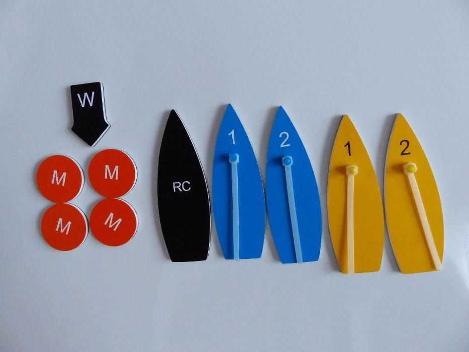 Magnetyczne żaglówki, mini zestaw modeli dla trenerów, sędziów