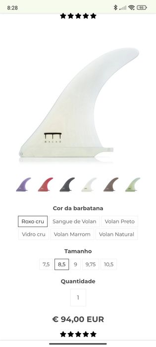 Prancha Mini Noserider 7'4 QUASE NOVA