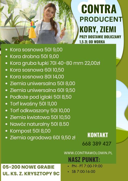 nawóz naturalny obornik 50l możliwa dostawa