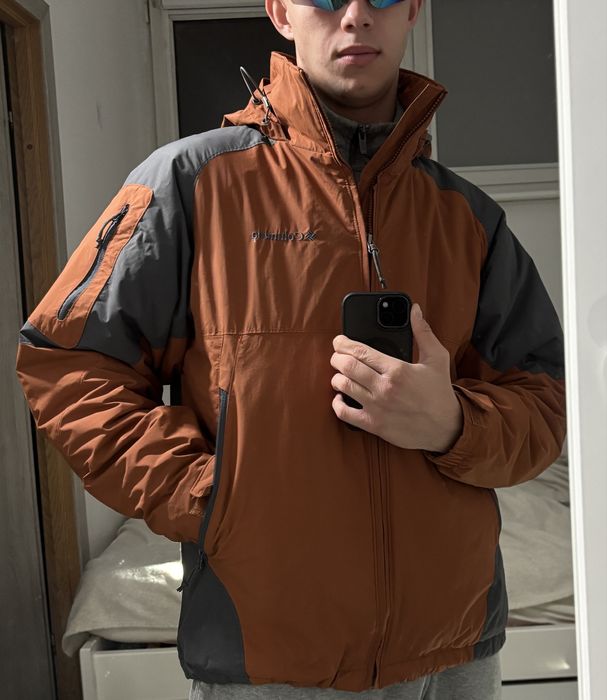 Kurtka Columbia Waterproof M brązowo-szara męska Cityscape