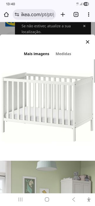 Sundvik berço/cama bebé