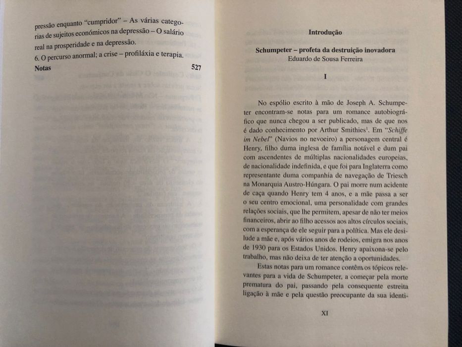 Joseph Schumpeter – Teoria do Desenvolvimento Económico