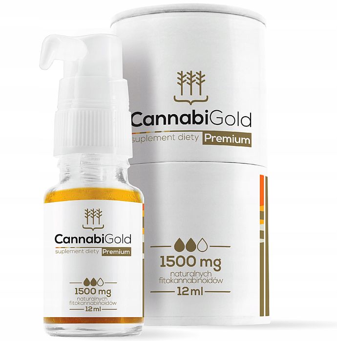 Olejek konopny CBD 15% CannabiGold Premium 1500 mg