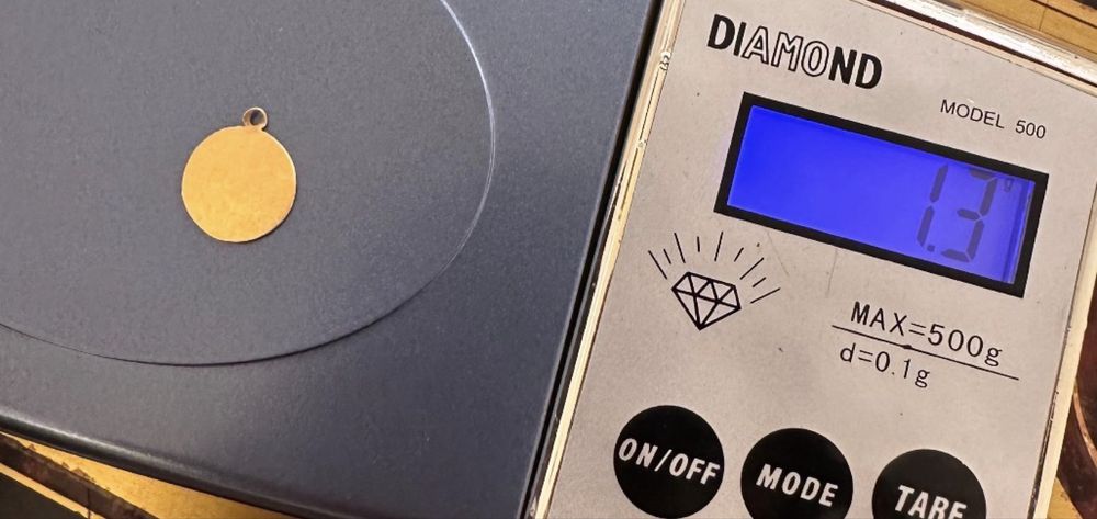 Medalha em ouro 19.2k