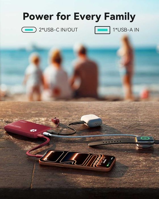 Компактний та якісний Powerbank INIU P41 на 10000 mAh (PD до 45W)