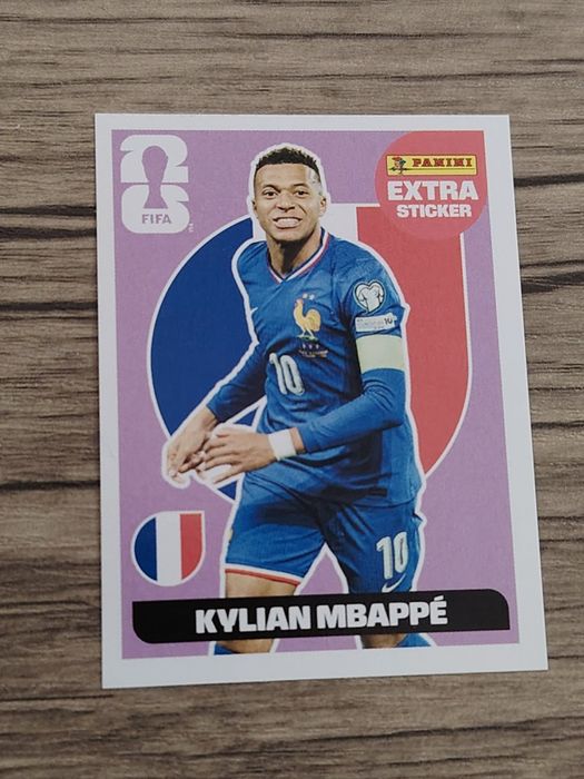 Extra Sticker Kylian Mbappé Roxo