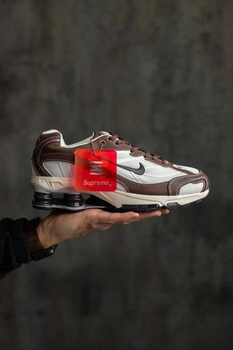 !SALE! Nike Shox Ride 2 Supreme White/Brown 37 38 39 40 41 42 43 44 45