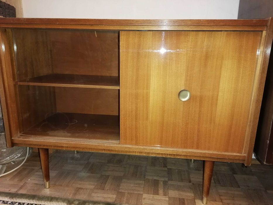 Meble PRL - szfeczka rtv, komoda,