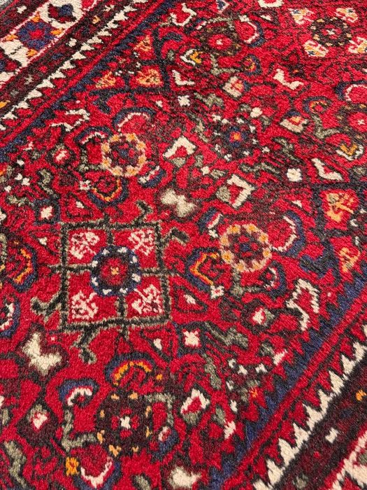Chodnik dywan wełniany perski r.tkany Iran HAMADAN 400x90 gal. 15 tys