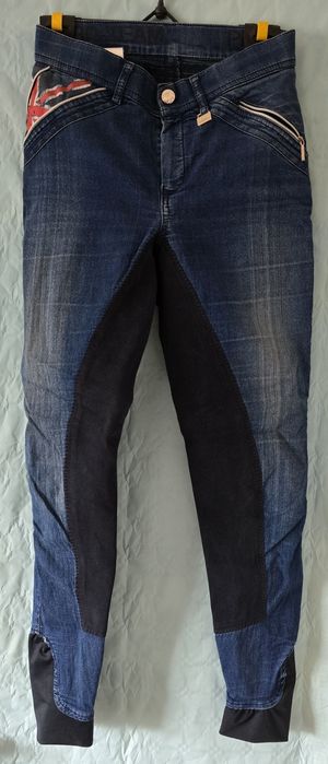 Bryczesy młodzieżowe HKM PRO TEAM r. 170 jeans