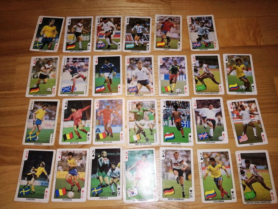 Football bubble gum karty piłkarze