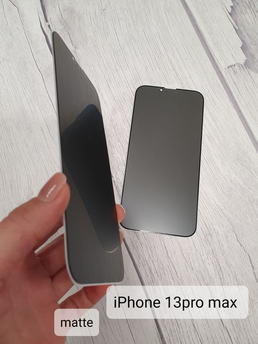 Защитное стекло Антишпион Матовые Айфон Iphone 13 pro Max Захисне скло
