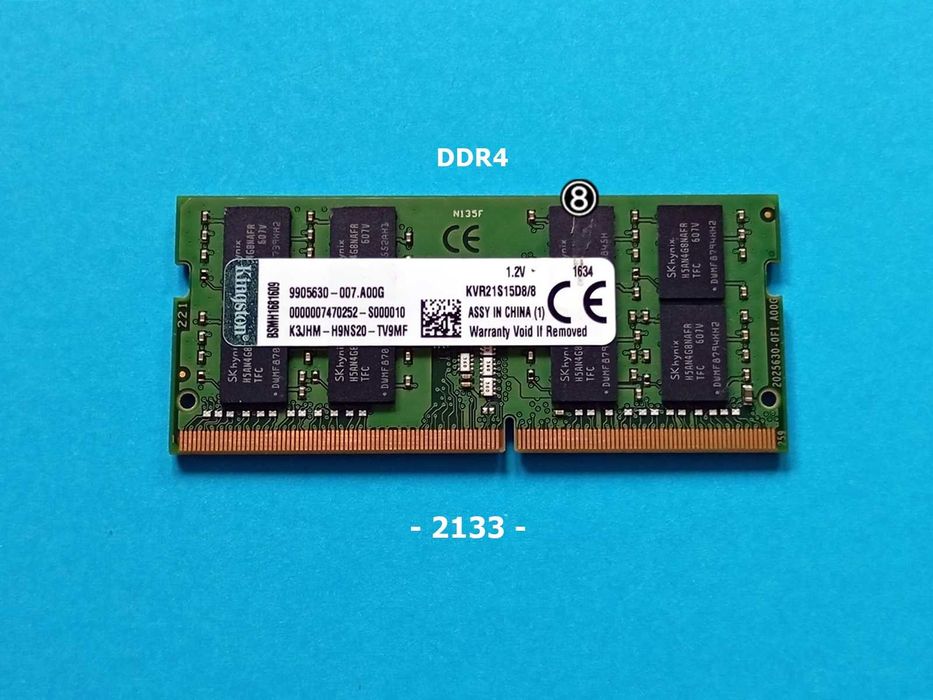 DDR4 8GB KingSton 2133