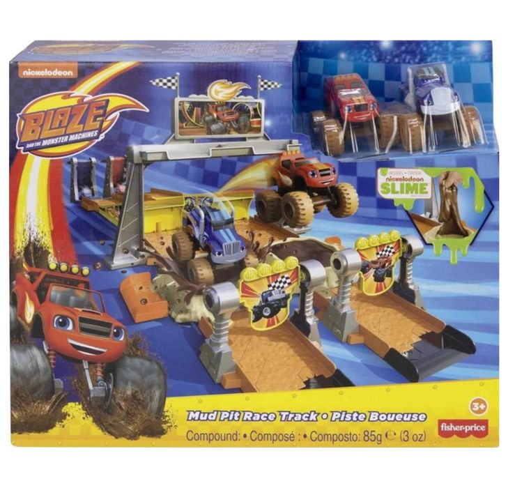 Ігровий набір Блиск і монстрмашини Blaze Гонки у бруді Fisher-Price