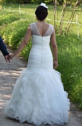 Oryginalna suknia ślubna + koszulka + toczek