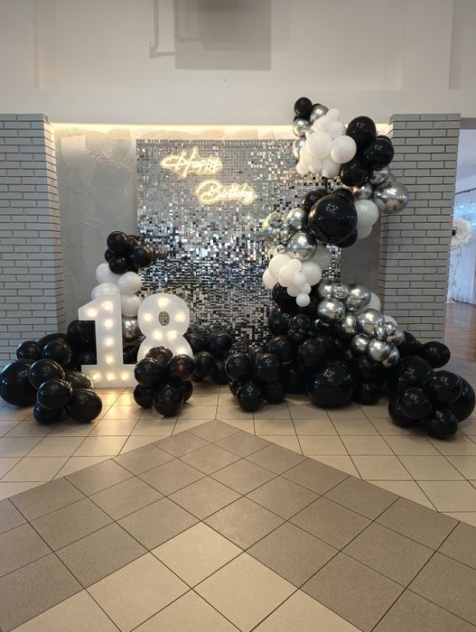 Ścianki balonowe ścianki do zdjęć URODZINY Pierwsza komunia Św Chrzest