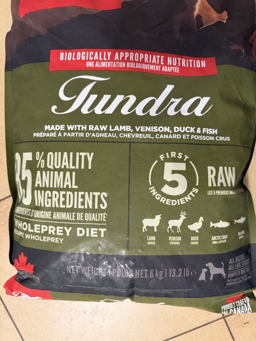 Karma Orijen Tundra 6kg dla psa.