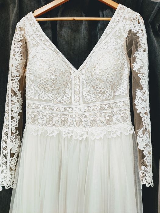 Suknia ślubna 44 46 Boho