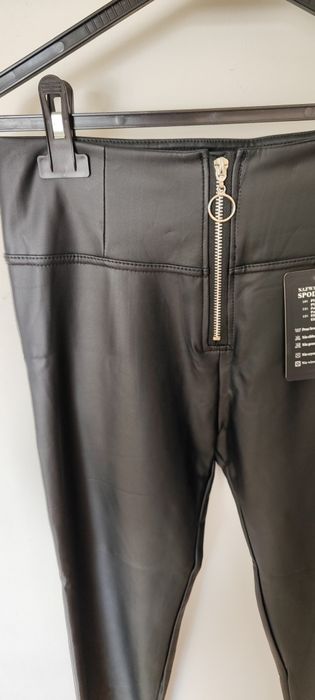 Damskie spodnie Eco skóra