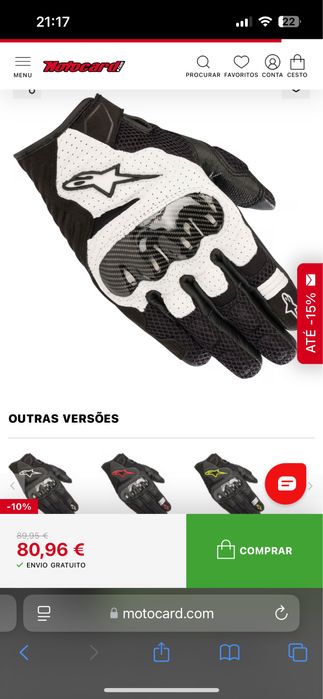 Luvas Alpine Stars Smx-1 novas