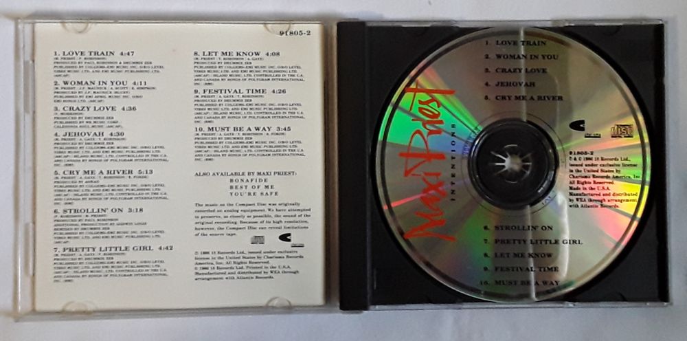 CD Maxi Priest - Intentions