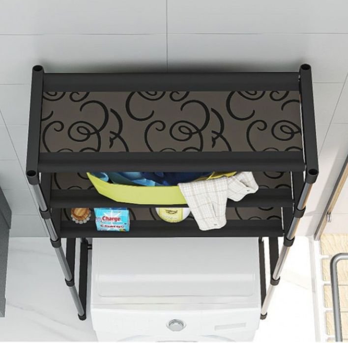 Полиця стелаж над пральною машиною з трьома полицями