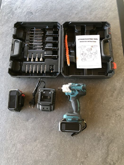 Шуруповерт гайковерт акумуляторний безщітковий 2 АКБ шуруповерт 2в1