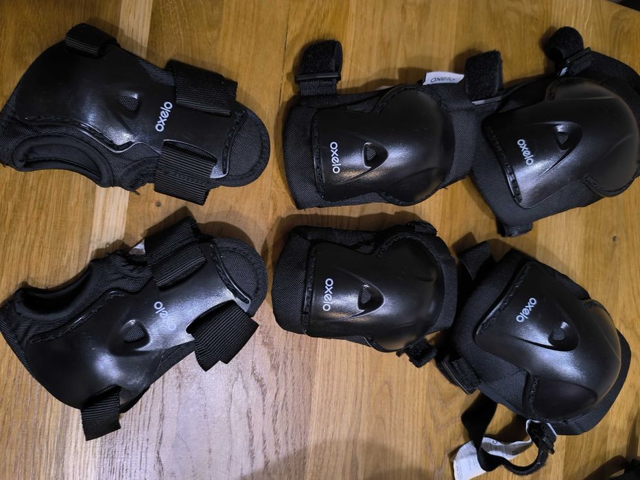 Cotoveleiras, joelheiras, proteção mãos Oxelo xs