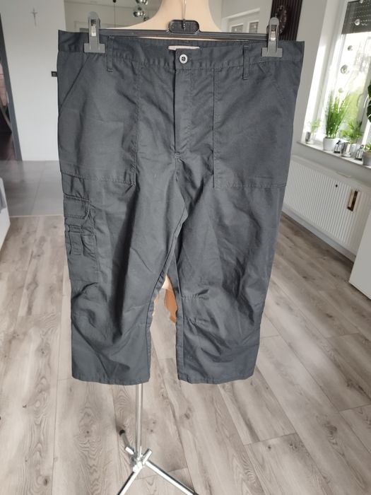 46/48 czarne spodnie plus size 7/8 bojówki