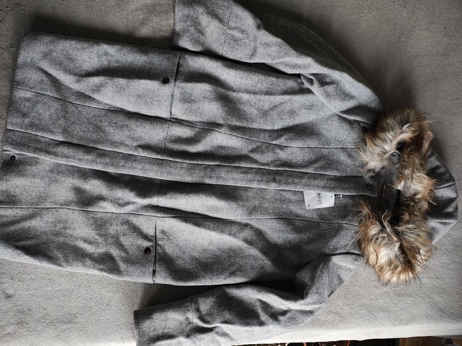 Płaszcz ciążowy z wełną