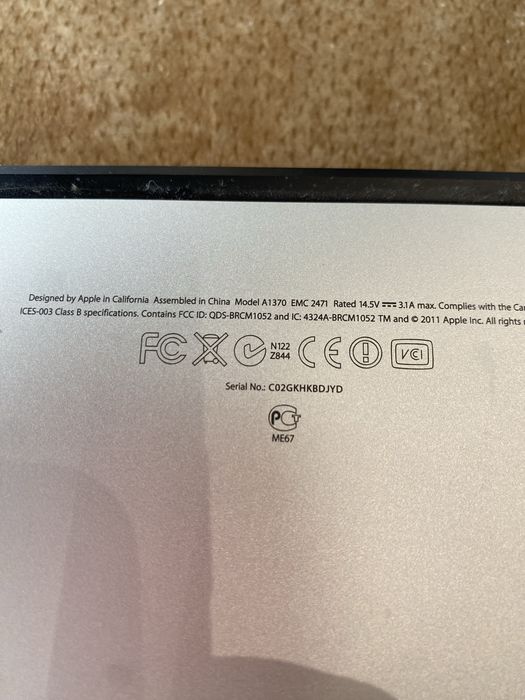 Macbook Air A1370