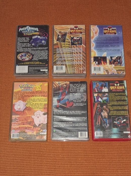 Conjunto de 6 Cassetes VHS Banda Desenhada