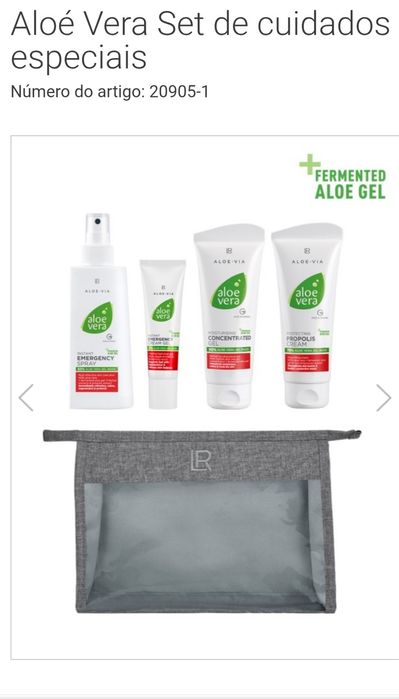 Aloe vera set especial cuidados