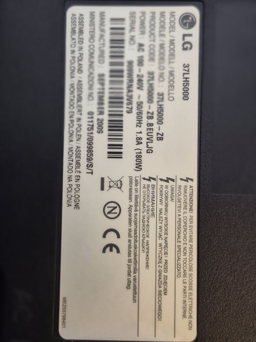 Televisão LCD LG 37 polegadas