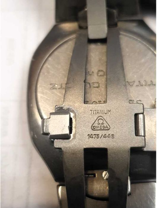 Tytanowo-Złoty 18k Zegarek „Omega Seamaster Polaris” kalendarz, Unisex