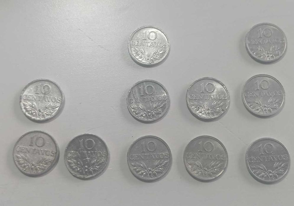 Lote moedas de 10 centavos - 11 Uni