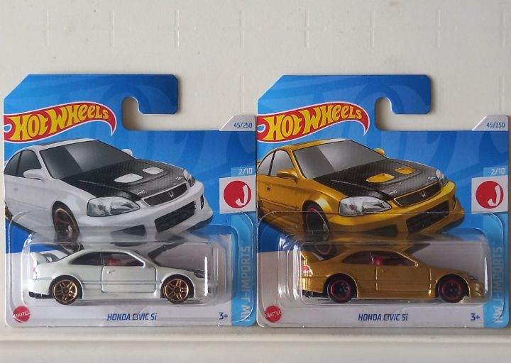 Conj 2 hot wheels Honda civic Si