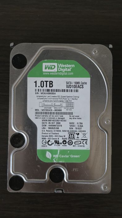 Dysk twardy HDD Western Digital WD Caviar Green 1TB  WD10EACS