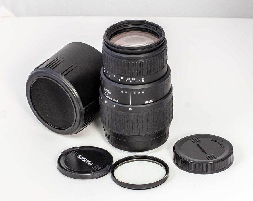 Canon 70-300mm teleobjectiva AF da Sigma com super-macro