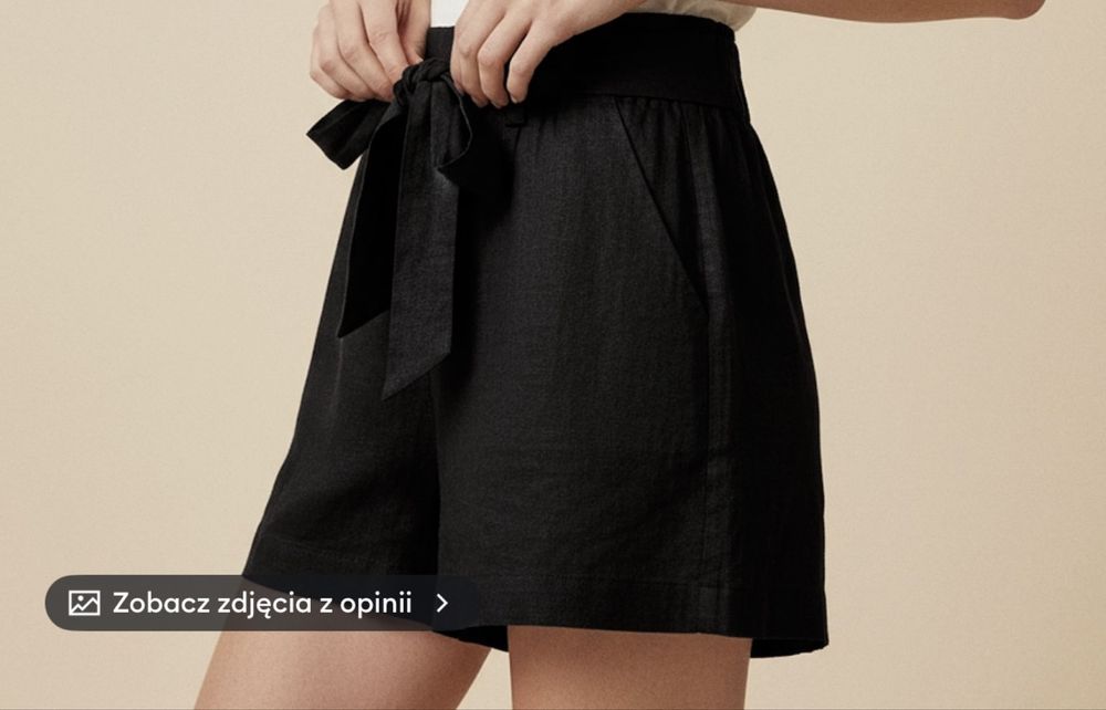 Szorty z wiązaniem w pasie nowe XS