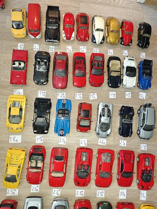 Bburago, Maisto, Revell, Polistil, Road legends 1/18