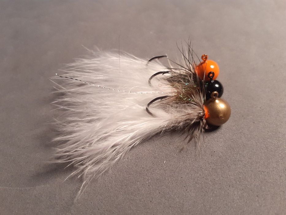 Jigi White Marabut / Pink / Black / Przynęty Pstrąg / Okoń