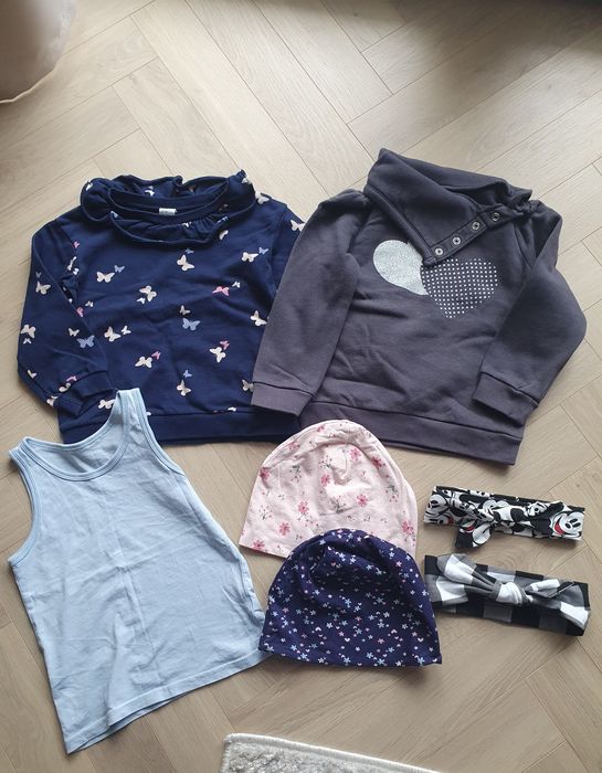 Zestaw bluza H&M Palomino r.104 czapka opaska