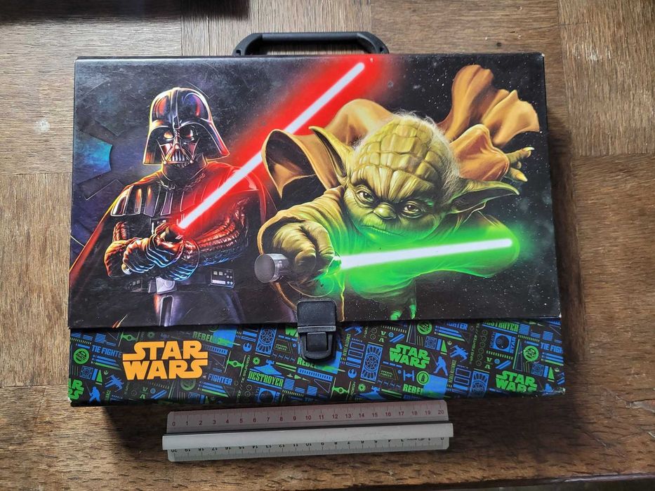 Teczka szkolna z rączką Star Wars Darth Vader Yoda retro