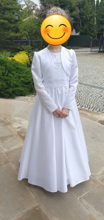 Sukienka komunija z bolerkiem