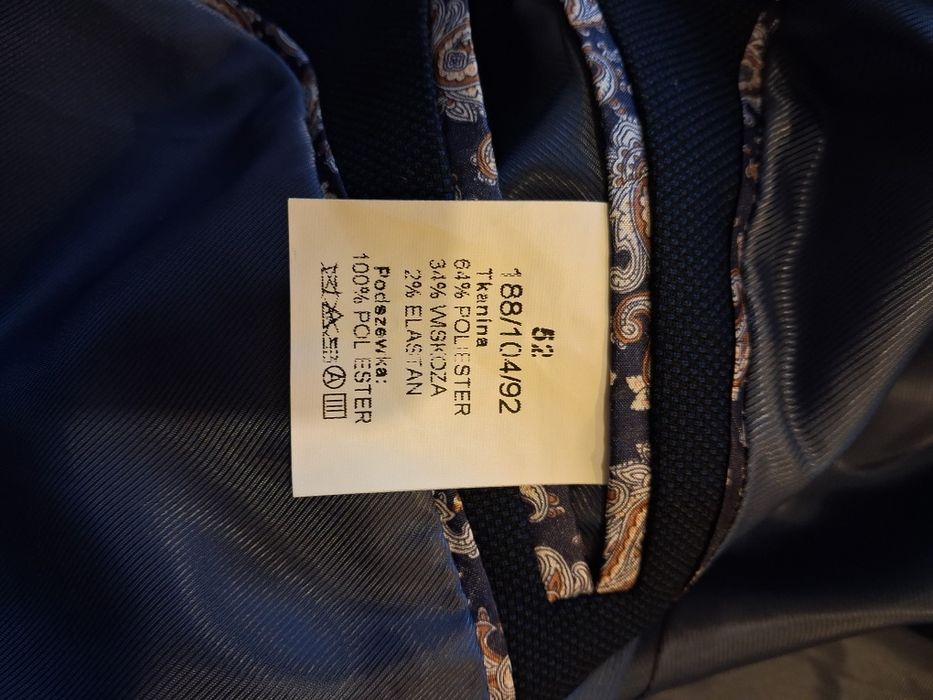 Garnitur męski młodzieżowy.Studniówka.Rozmiar 188/52